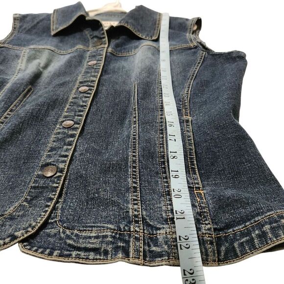 AMI Sleeveless jacket For Women Size Large Blue With Pockets - Picture 3 of 12